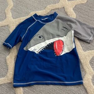 Carter's Blue and Gray Shark Rashguard